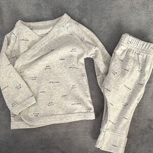 Carter's Light Gray Kids Pajama Set